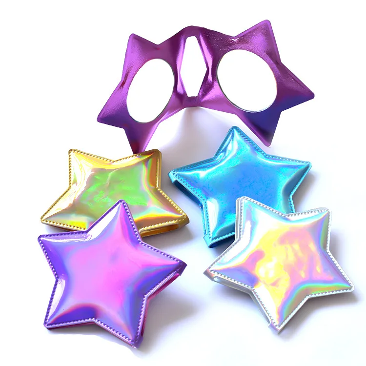 5d упаковка для ресниц, зеркальный чехол для ресниц с индивидуальным логотипом, индивидуальный Карманный макияж