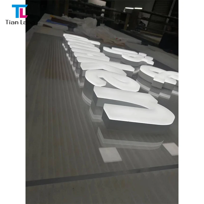 High Brightness 3D Metal Signs Custom Led Luminous Characters illuminated sign 3d channel letter sign