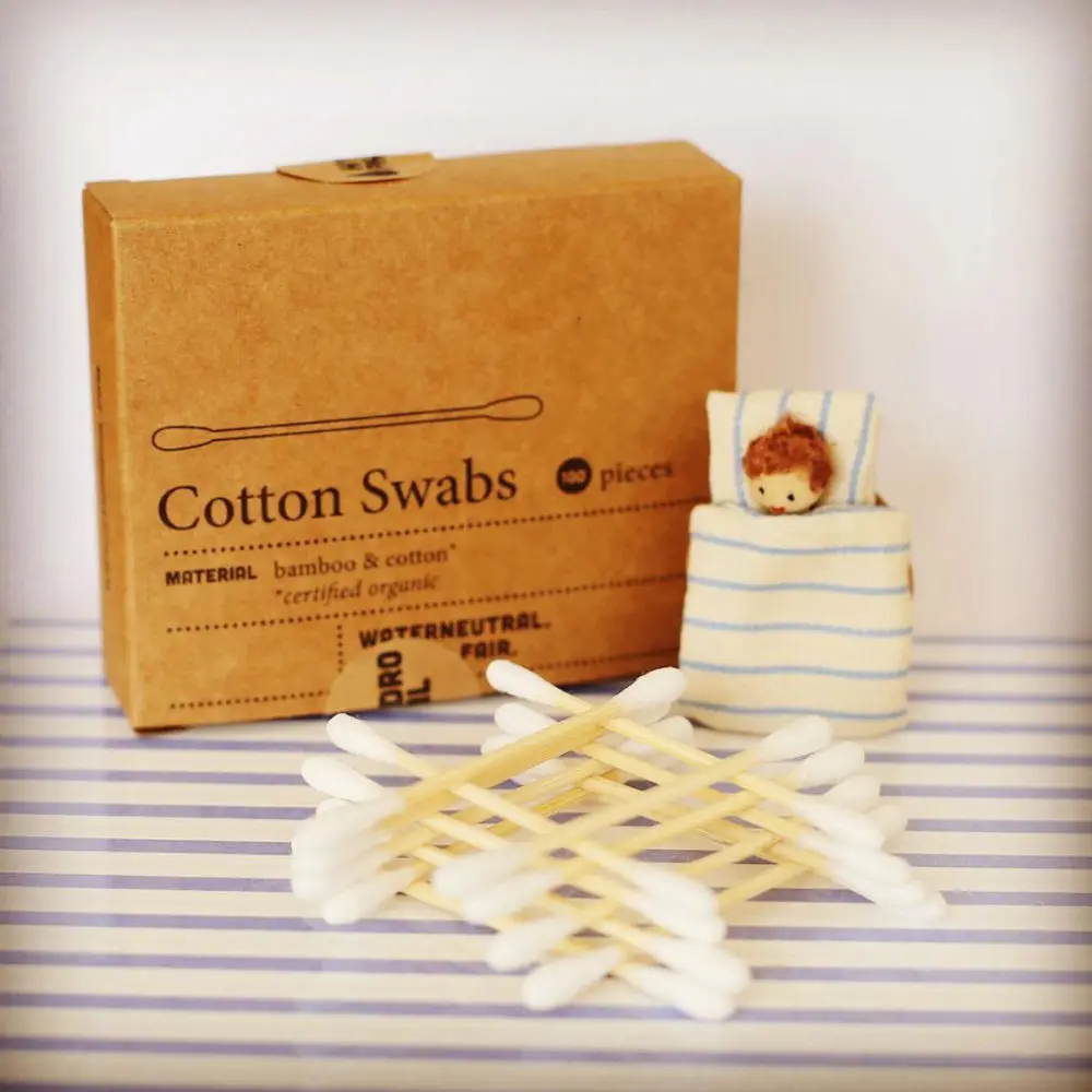 Sterile Individual Eye Makeup Remover Stick Bamboo Health Cotton Swab for Beauty Shop Cleaning Makeup & Eyelash Sponge Material