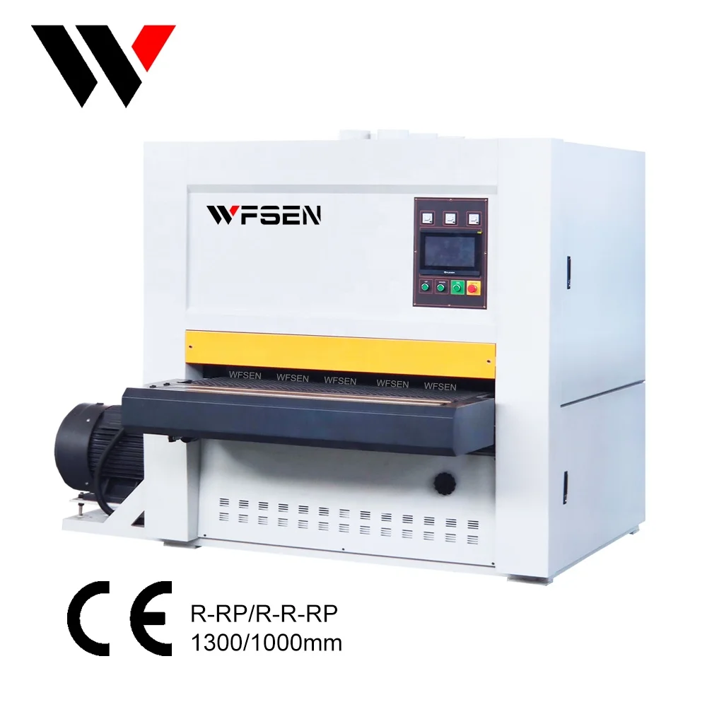 WFSEN industrial vertical thickness calibrating wide belt sander wood sander machine for wood woodworking