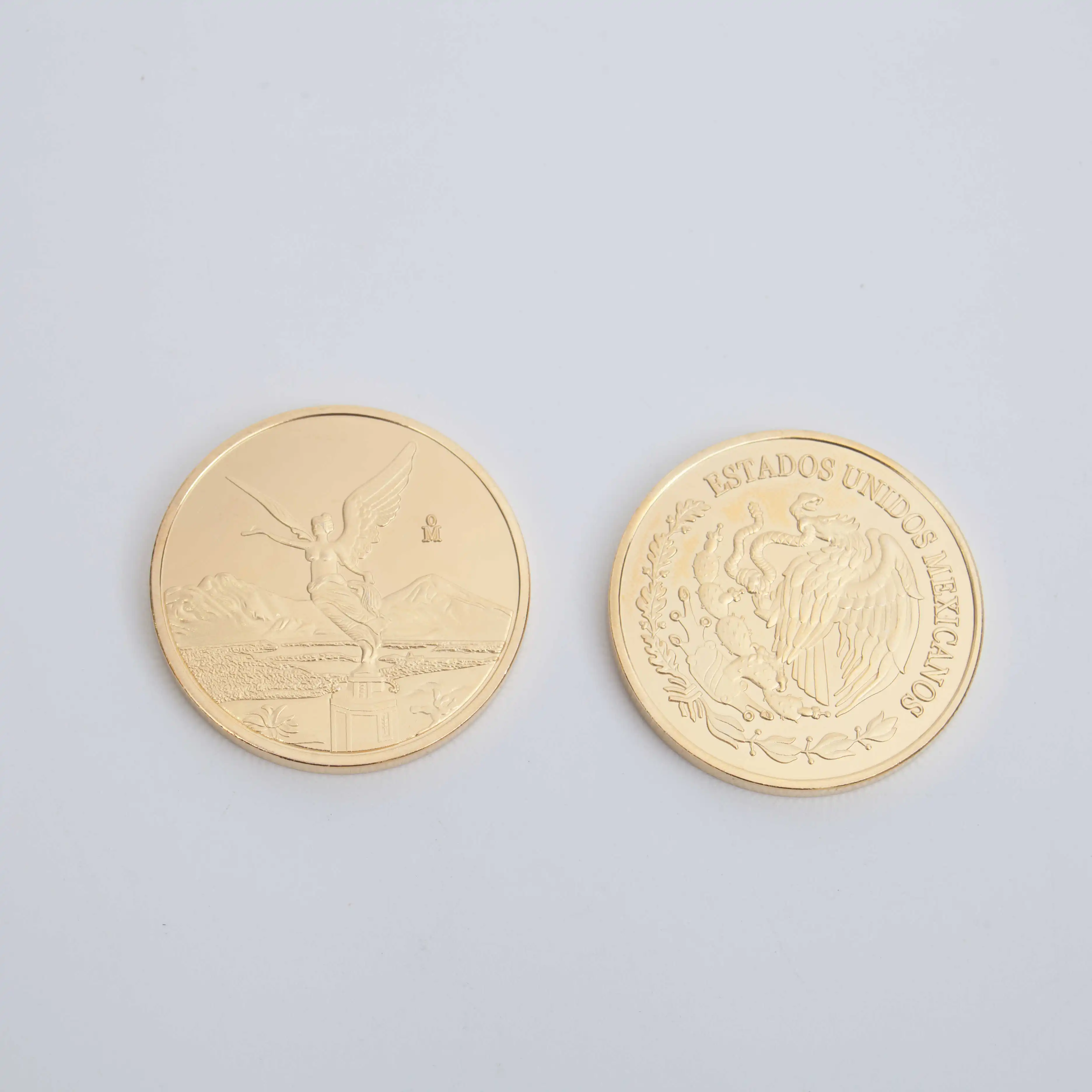 Factory hot sale personalized coins liberty commemorative eagle ocean gold medals foreign coins gold and silver coins wholesale