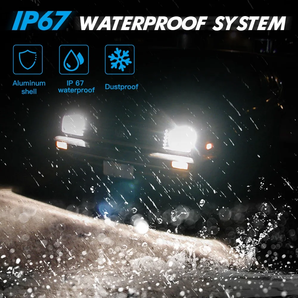 Bevinsee 10000LM 6000K Low Beam Kit H7 LED Headlights Bulbs Fits For Volkswagen Tiguan Limited 2017-2018