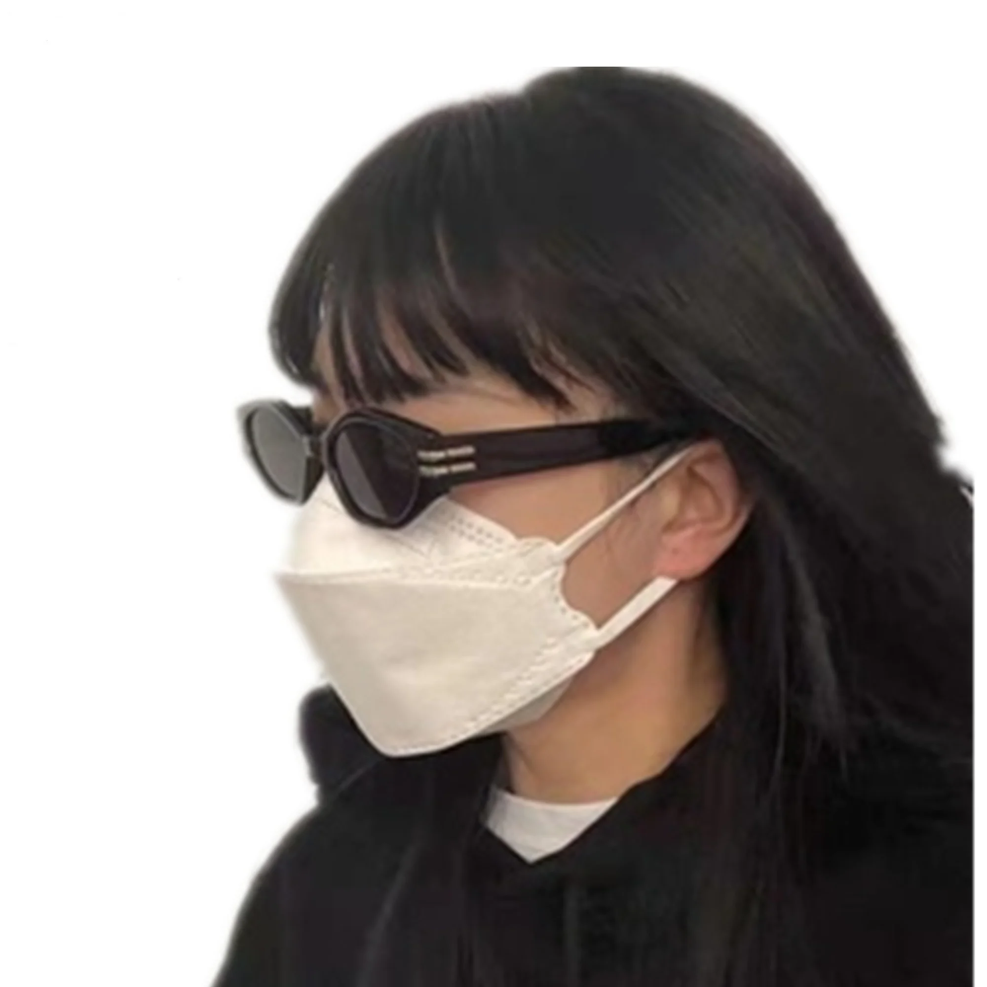
2021 Fashion White 5-Layers respirator provides effective protection against viruses Korea MFDS KF94 Mask With Fish Shape 