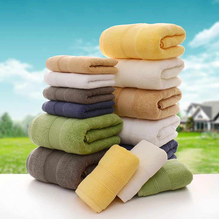 Towel luxury set hotel bath towel 100% cotton best brand Hilton bathroom absorbent and durable bath towel set