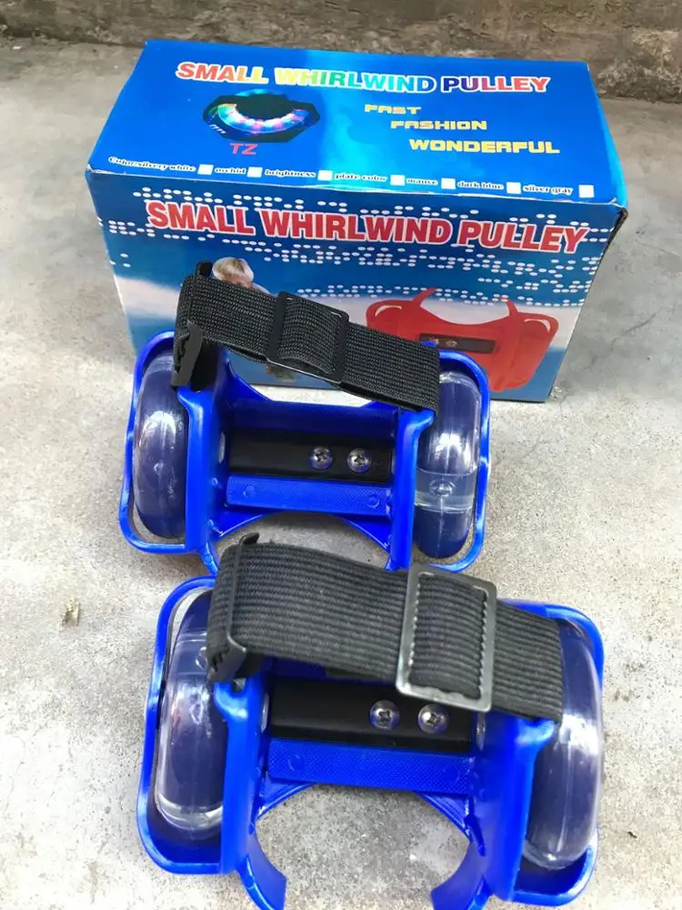 
Heel Skate Rollers Skates Wheeled Lightweight Kids Flashing LED Roller Skates 