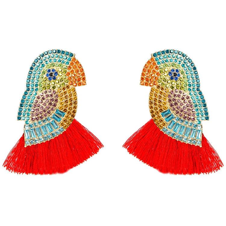 african twisted handmade korean long colorful dangling fringe tassel pendientes flecos fashion earrings fringe