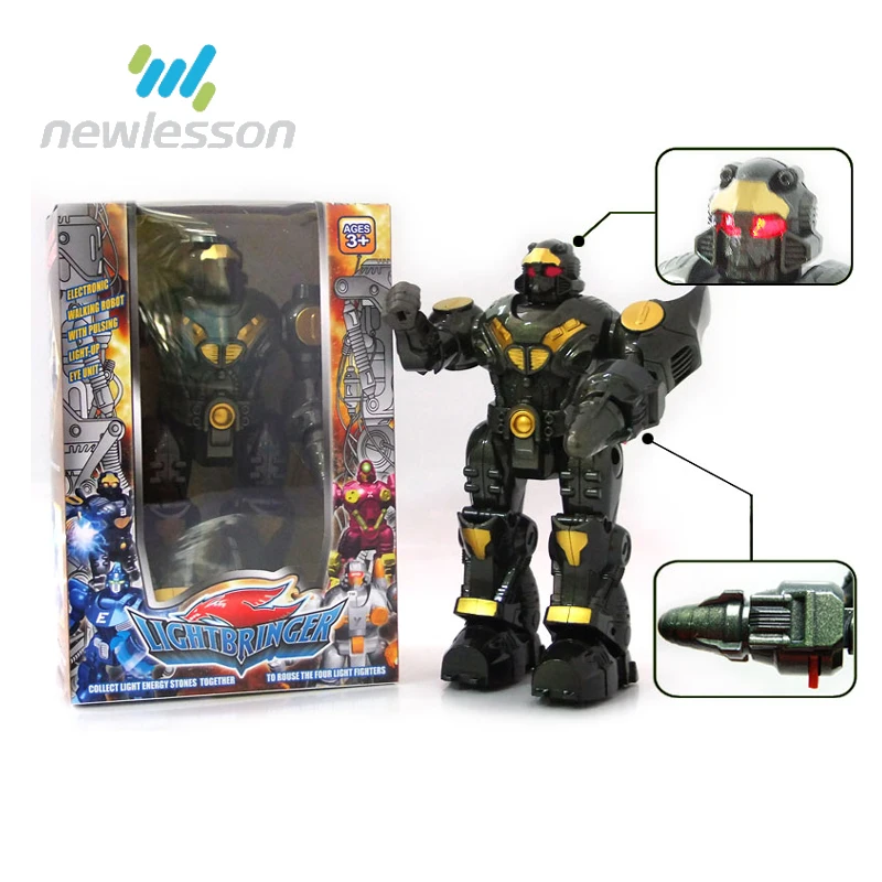 kids educational toy electric robot toy with light for wholesale