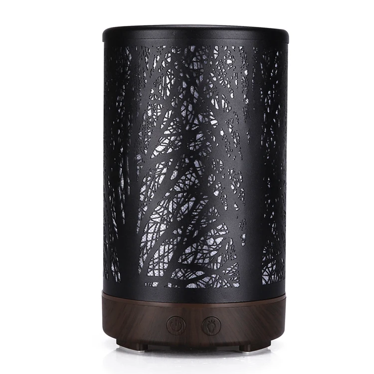 Metal Art Aromatherapy Diffuser 100ML 7 Light Change Aromatherapy Essential Oil Diffuser