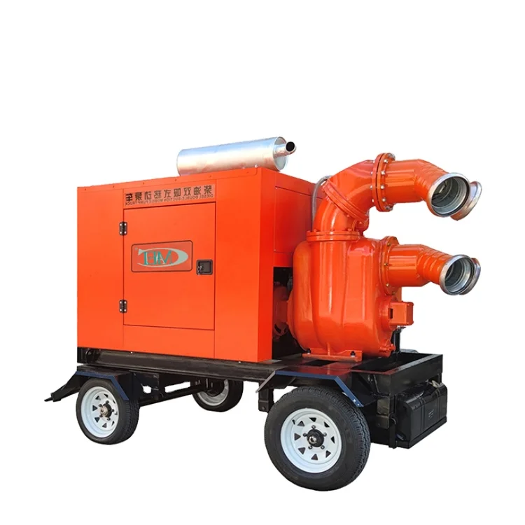 Diesel Sewage Water Pump High Pressure with Trailer