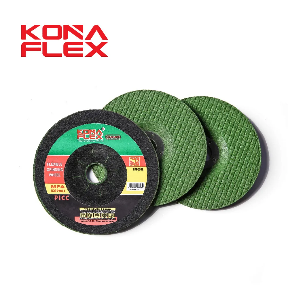 konaflex flexibility white alumina grinding disc for  sanding&grinding stainless steel