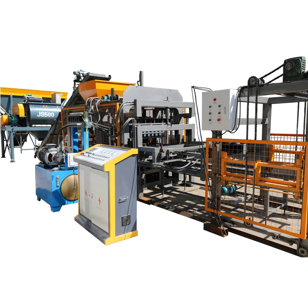 QT5-15 Automatic Full-Automatic Hollow Block Making Machine for Concrete Clay with Core Components Pump Motor PLC