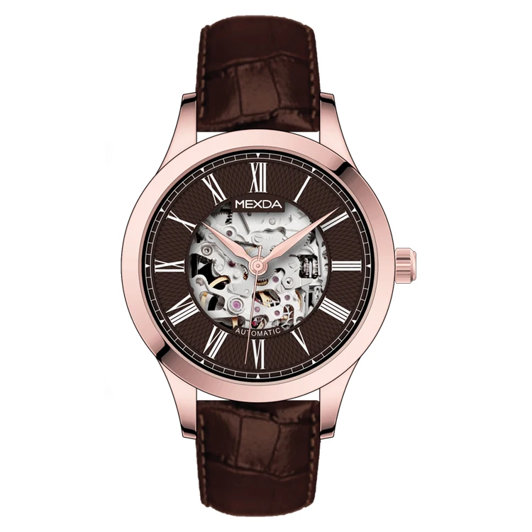 mexda brand Direct factory Mechanical watches diver automatic SKELETON wrist watch