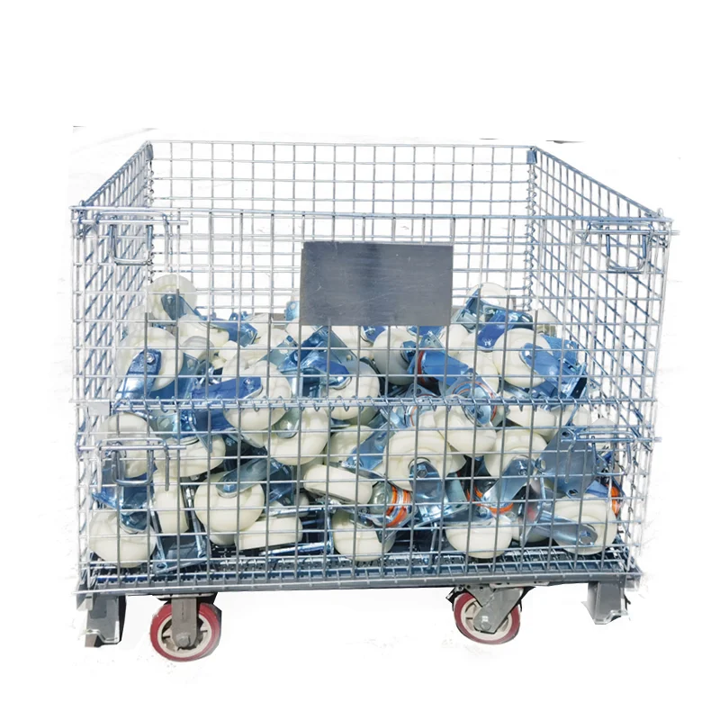 Складная металлическая поддонная клетка с передними воротами