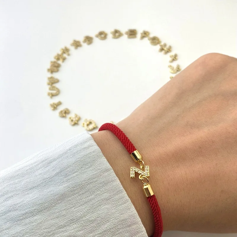 Wholesale Diamond 26 letters Initial Charms Bracelets Connector For DIY Necklaces Bracelets Accessory