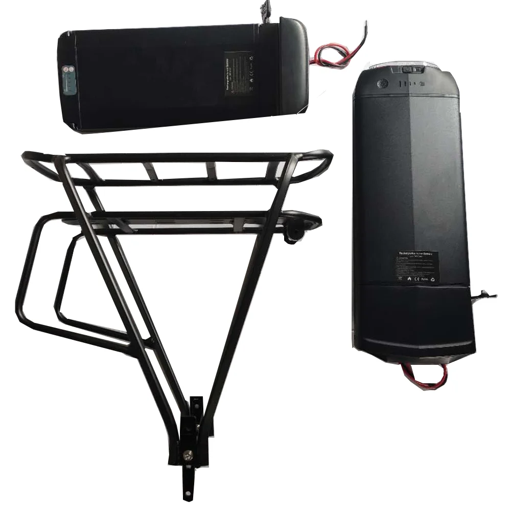 Electric Bike 24V 36V 48V 14Ah 13Ah 20Ah Lithium battery Rear Rack e-bike battery ebike li ion battery pack