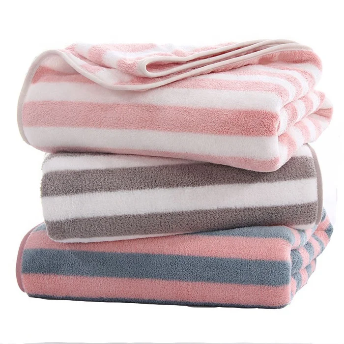 Coral velvet  towel set absorbent thick  high quality gift towel for bathroom towel