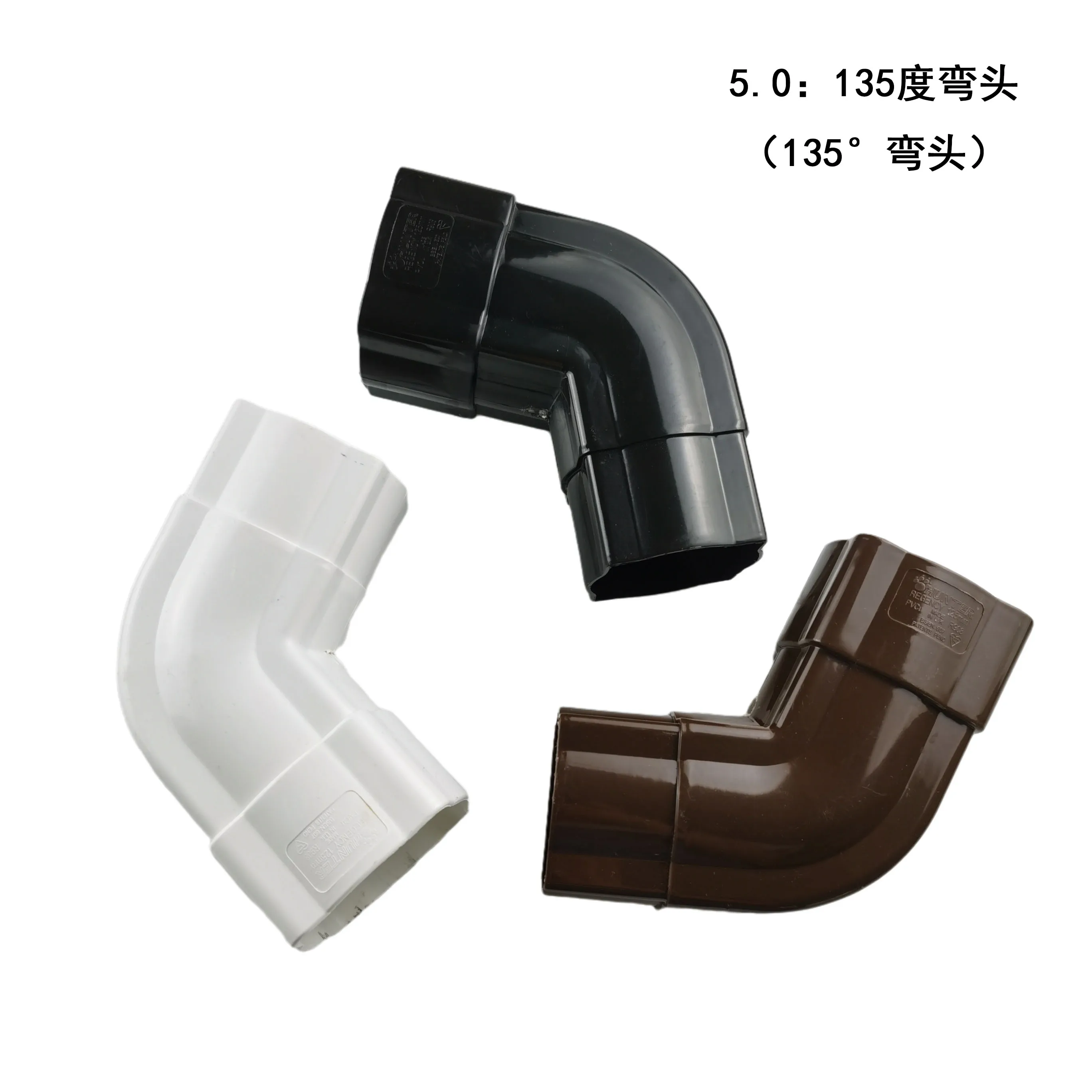 Wholesale 135 Degree Elbow 5.0 Inch White Color for Pipe