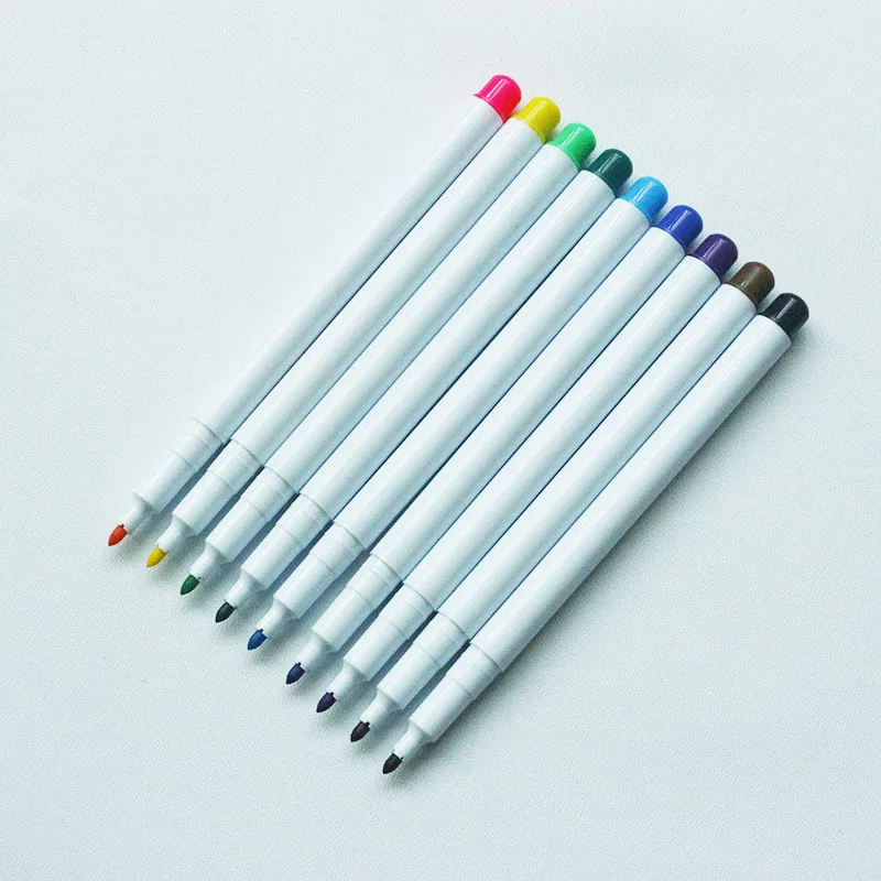 Pastel Coloured Magnetic Cute Erasable Mini Sustainable Flat Tip Water Based Ink Acrylic Whiteboard Marker For School