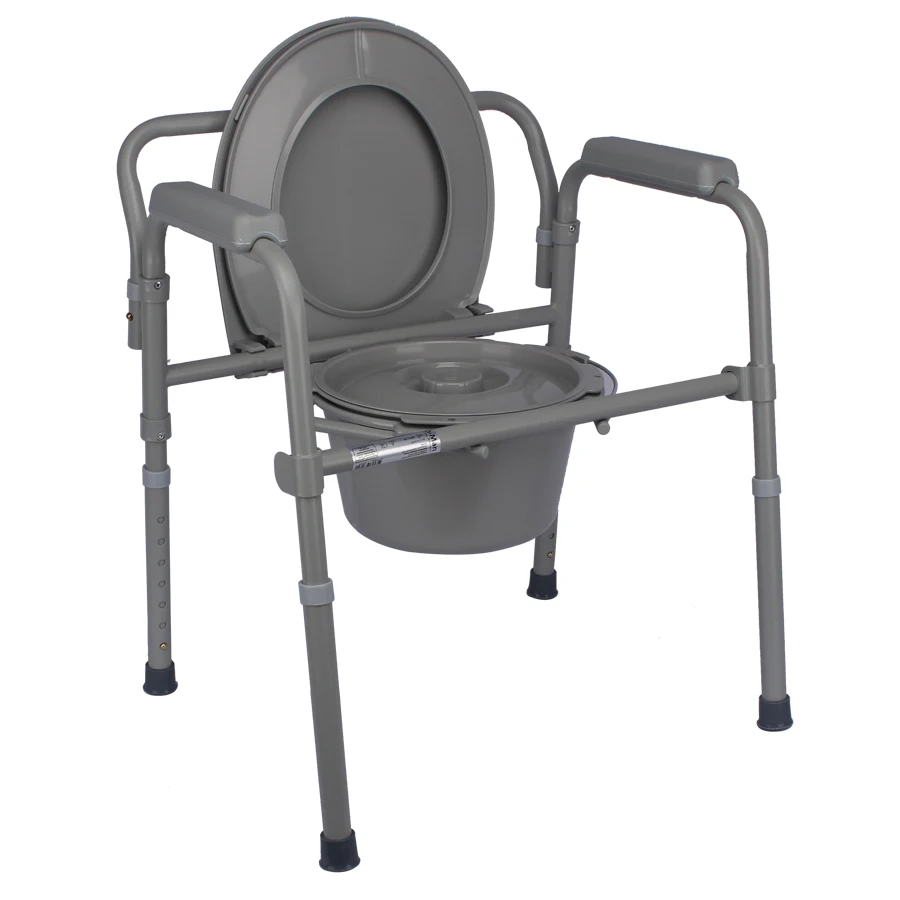 Amazon hot-selling product hospital patient safety armrest toilet chair commode chair