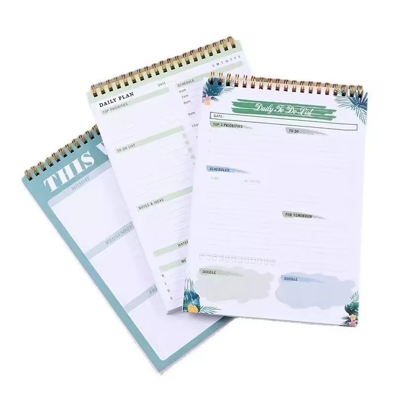 Maximize Margins Monthly Plan Customized Notebook Planner Posted It Agenda Sticky Notes To Do List Spiral Day Planner