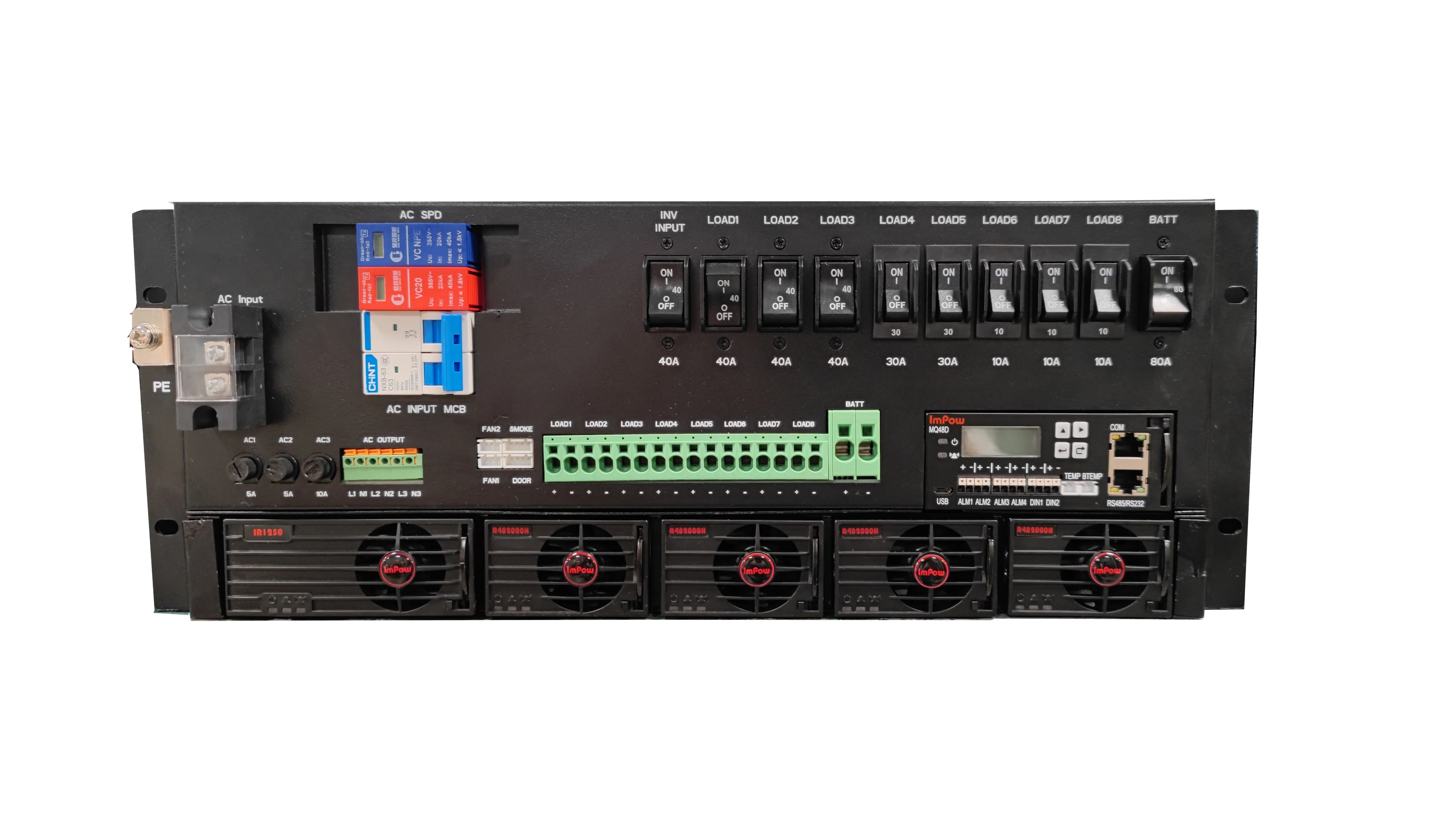 Impow4  3KW 400A Rectifier system 48V 3000W rectifier telecom power supply manufacture