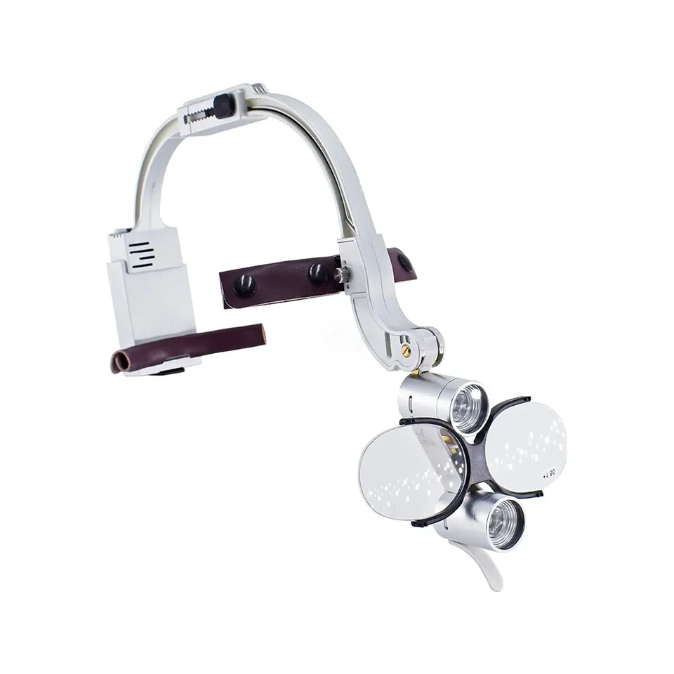 2.5X 3.5X Surgical Loupes Microscope 5W Binocular Loupe LED Headlight Dental Medical Manufacturer