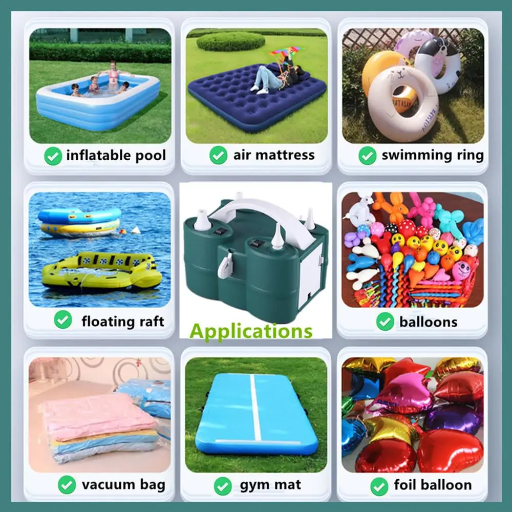 Balloon Pump Multifunctional Electric blower Pump  for Latex 260q Foil Balloons Pool Float Air Mattress electric balloon pump