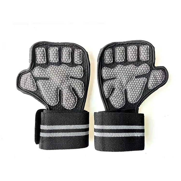 Customized logo from 50pcs MKAS Microfiber Women Men Sport Fitness Workout Gym Gloves Weight Lifting Protection Palm Hand Grip