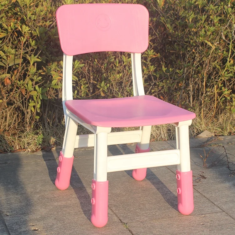 Indoor kids children plastic study table and chair for early education