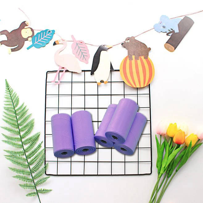 Зеленая дизайнерская сумка-рулон для собачьего уборки с принтом на заказ, с держателем-дозатором