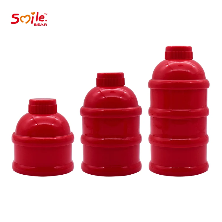 Hot Sale 3 Layers Storage Formula Feeding Safe PP Portable Baby Bottle Milk Box Powder Dispenser Container