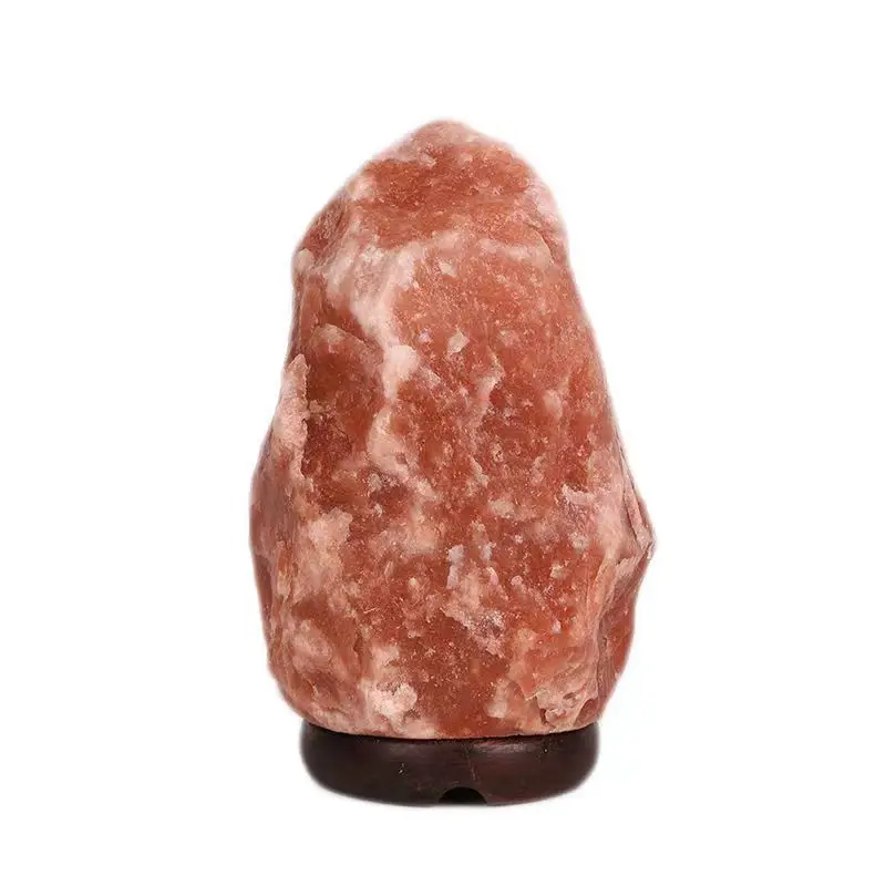 Wholesale USB Dimmer Switch Himalayan Salt Lamp with Handcrafted Wooden Base For Home Decoration Christmas Occasions