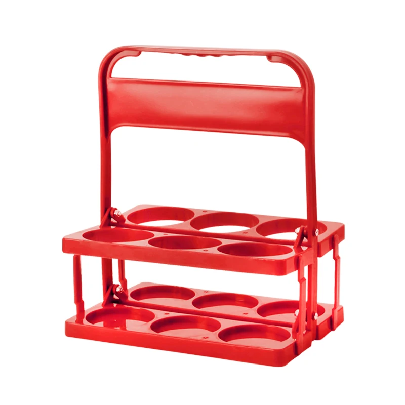 Plastic Beer Basket Handheld Bar KTV Folding Lightweight Wine Rack