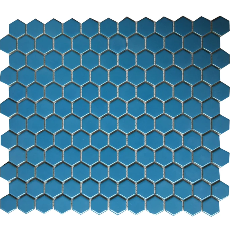 High dimension hexagon mosaic ceramic mosaic for pipe tube concerate pan mixers