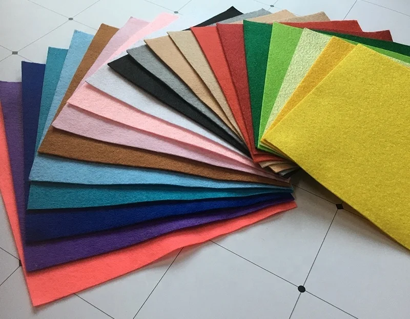 High Quality Wholesale Needle Punch 100% Non Woven Colorful Polyester Fabric Felt with 3mm Thickness for Sale