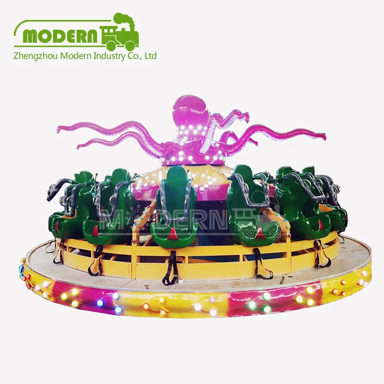 indoor funfair amusement park attractive kids 0ctopus turntable rides for sale