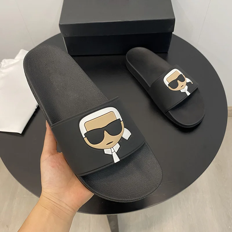 Africa hot selling women shoes round toe branded design slippers flat sides for ladies
