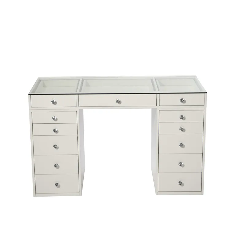 ILUMAY makeup vanity dressing table with lighted mirror