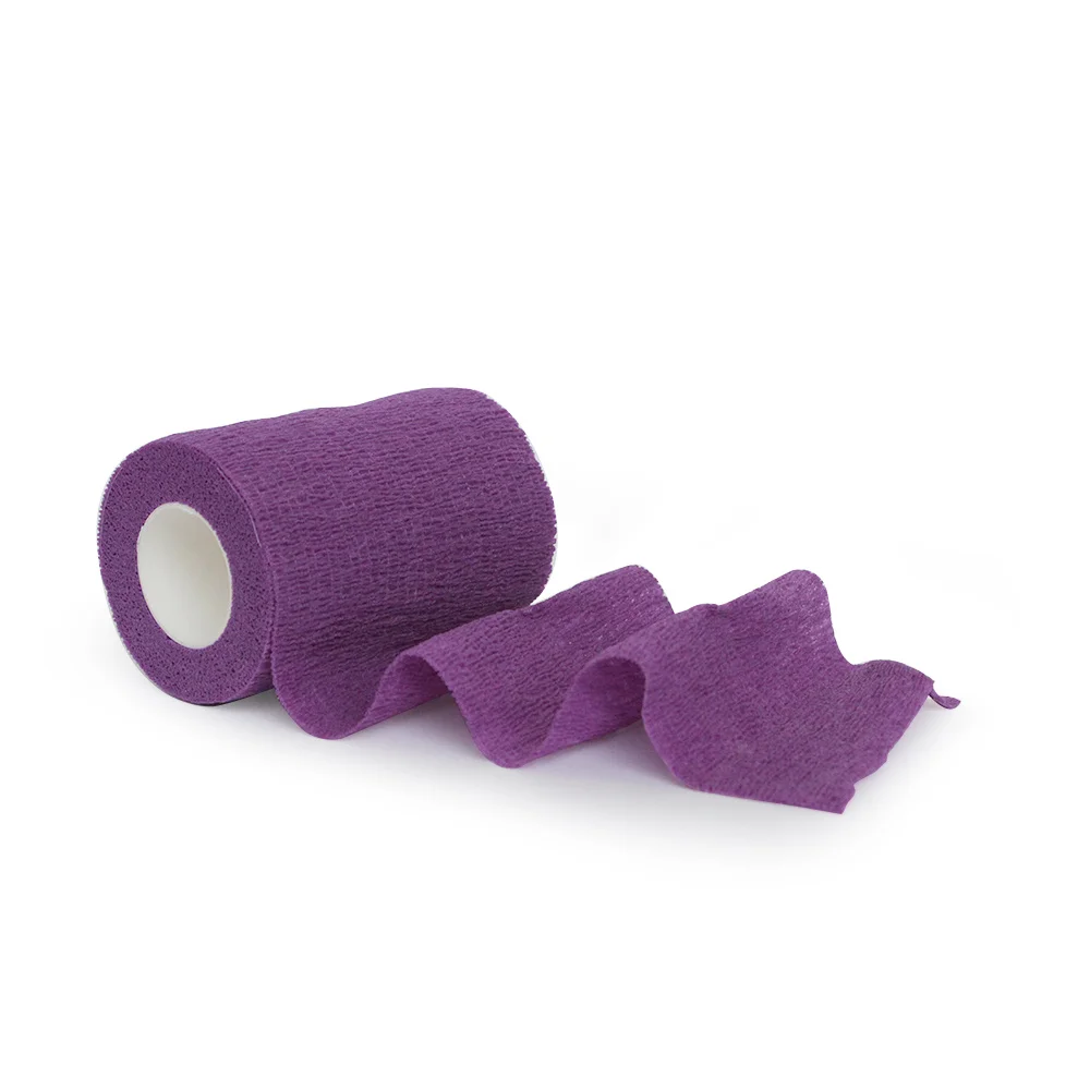 Non-woven elastic self adhesive bandages hand tear for veterinary