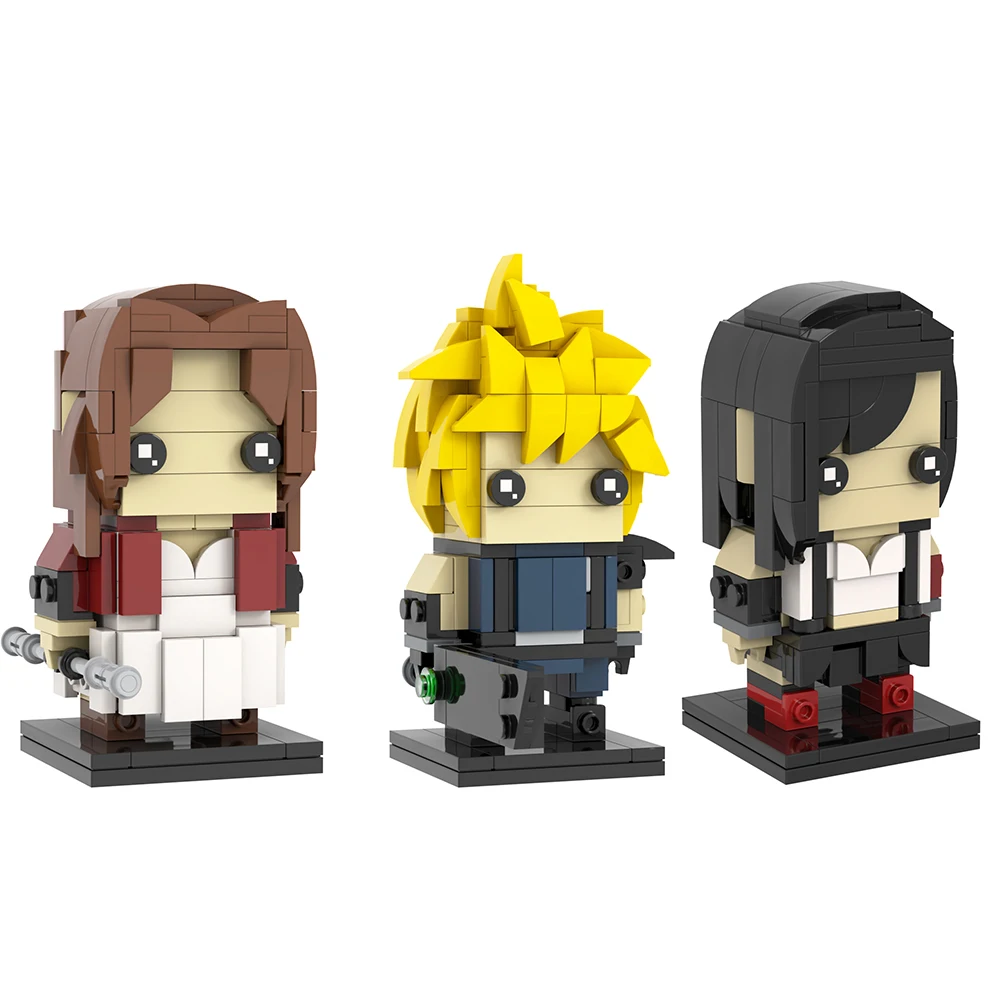 MOC7194-7195 финальная фэнтезийная игра Tifa Lockhart Cloud Strife Aerith Gainsborough сборка моделей строительные блоки детские игрушки MOC7120