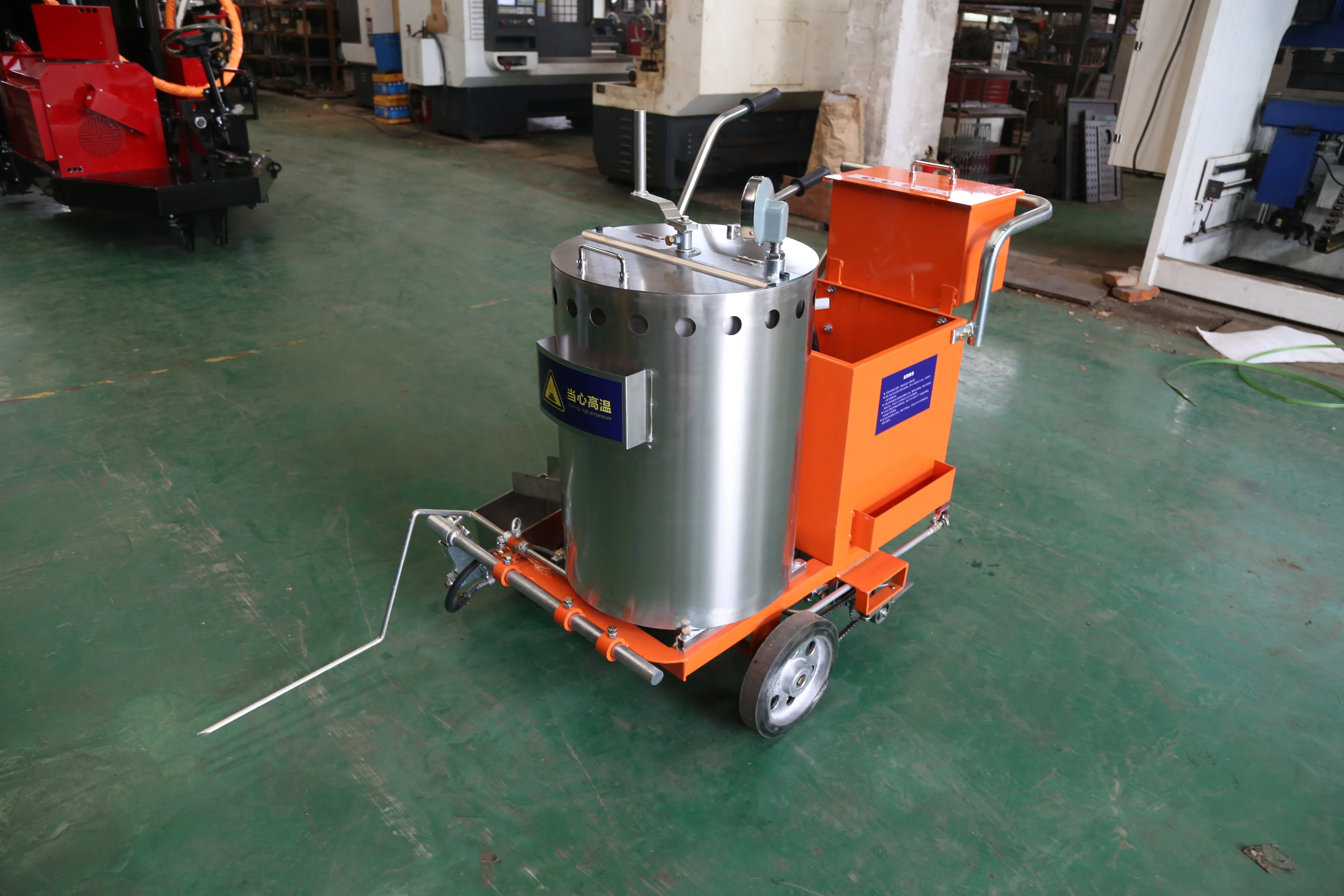 Thermoplastic line marking machine for running track traffic road marking road marking machine thermoplastic