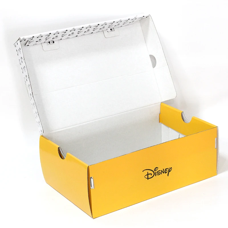 Wholesale custom logo sneakers shoe box Corrugated Paper Packaging boxes package for shoes