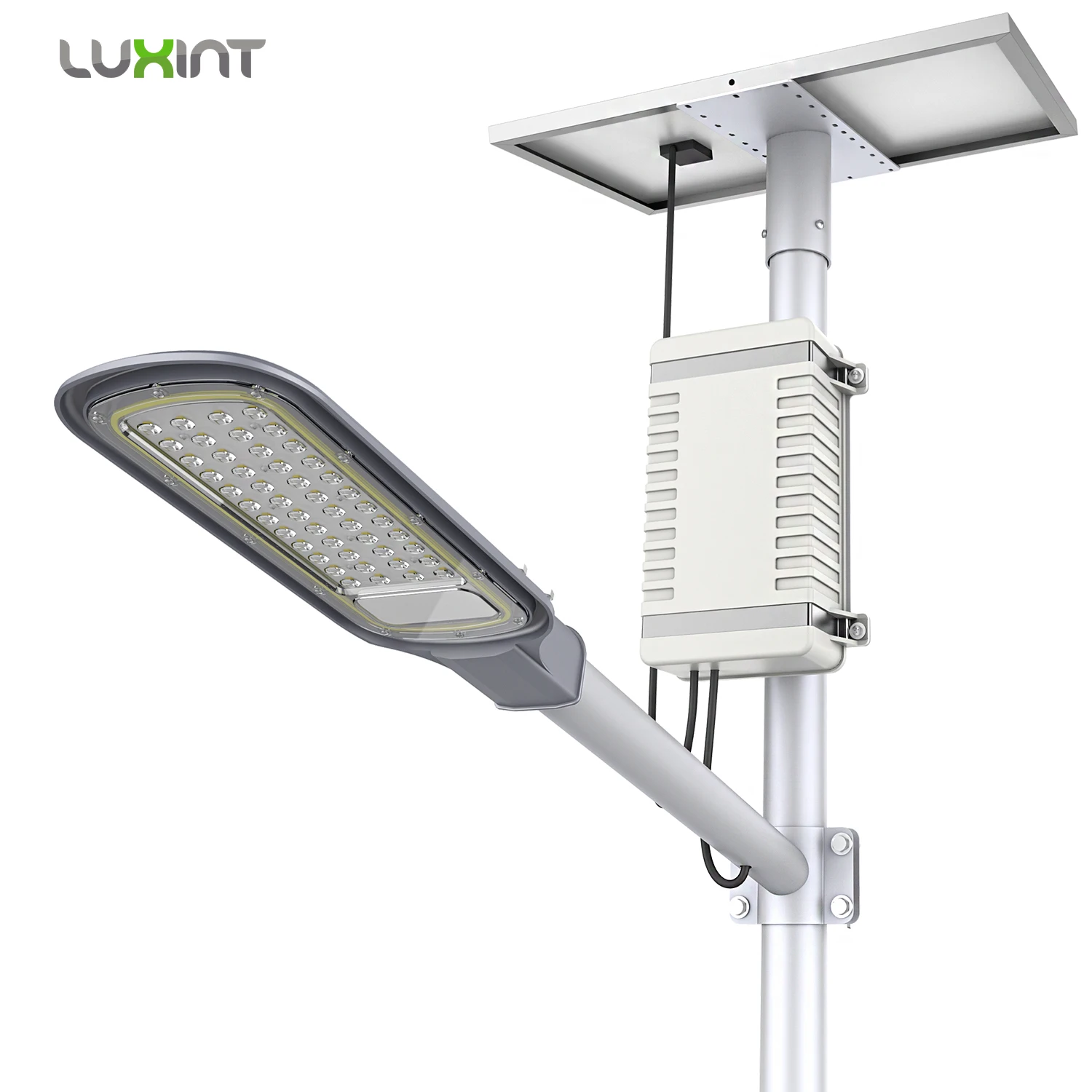 High Power Ip65 Waterproof energy saving Streetlight 80W 100W All In One outdoor Split Led Solar Street Light