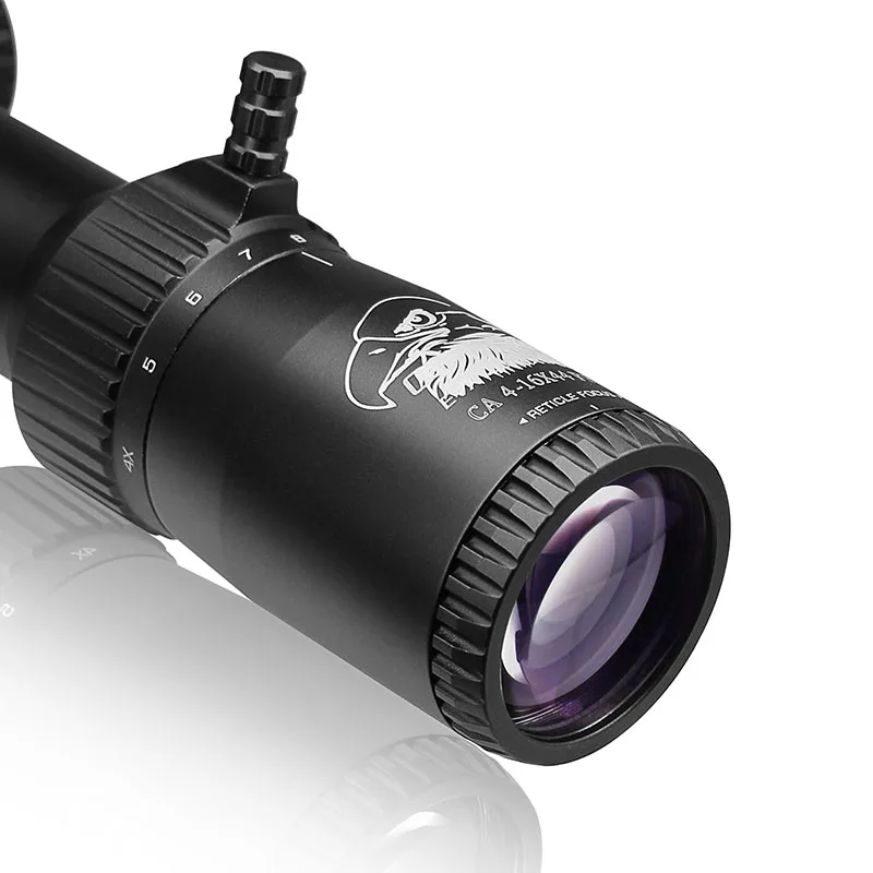 HD 4-16X44 FFP Hunting Scope Tactical Optical Sight Waterproof First Focal Plane Side Parallax Etched Glass