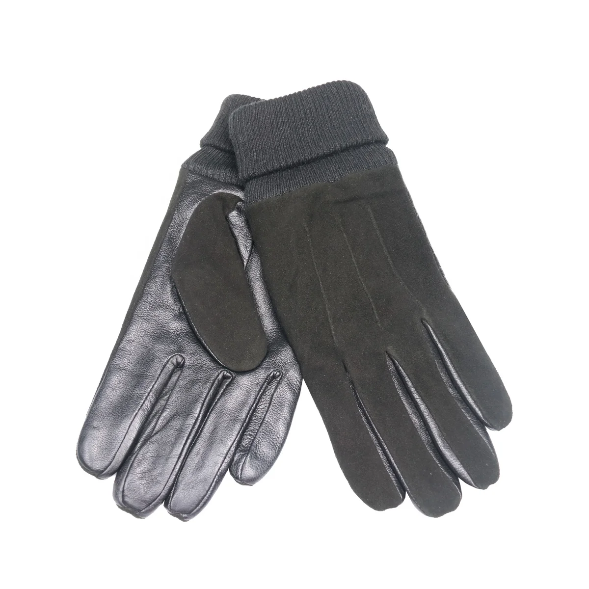 Winter Warm Sheepskin Cashmere Gloves Outdoor Riding Motorcycle Driving Windproof And Cold Leather Mittens
