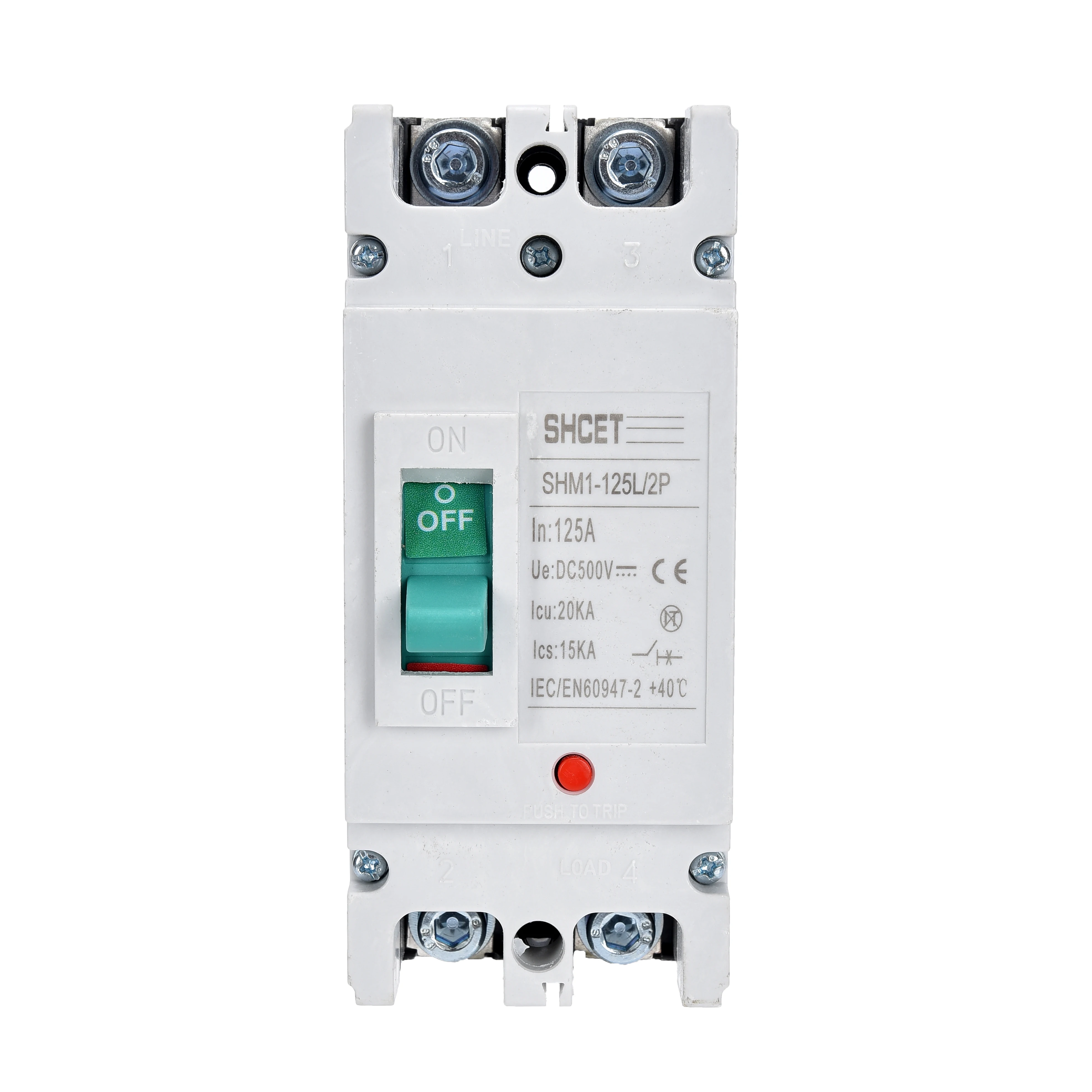 mccb 3p 150a 65ka/480v 1000v 1500v 3p solar pv dc molded case circuit breaker MCCB  250a 350a 400a from SHCET