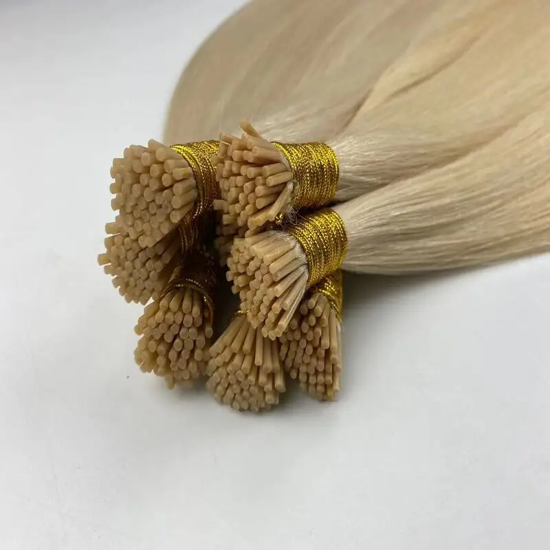 Wholesale Double Drawn Italian Jerry Curl Hair Extensions Prebonded I-Tip and U-Tip Virgin Keratin Human Hair, 24-Inch Options
