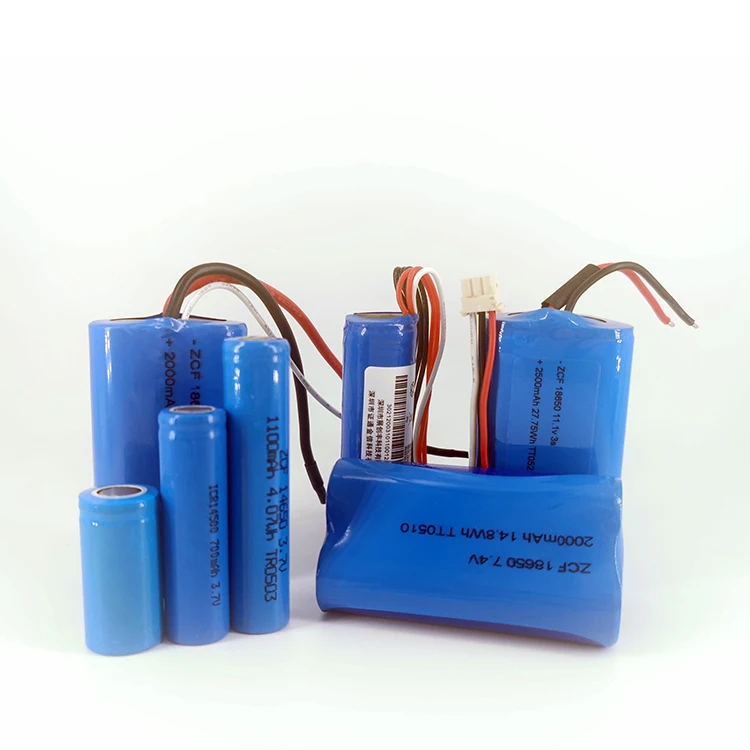 Lithium ion battery 7.4V Rechargeable Battery Pack 2000mah Cylindrical ICR18650 Batteries for Toys/E-reader
