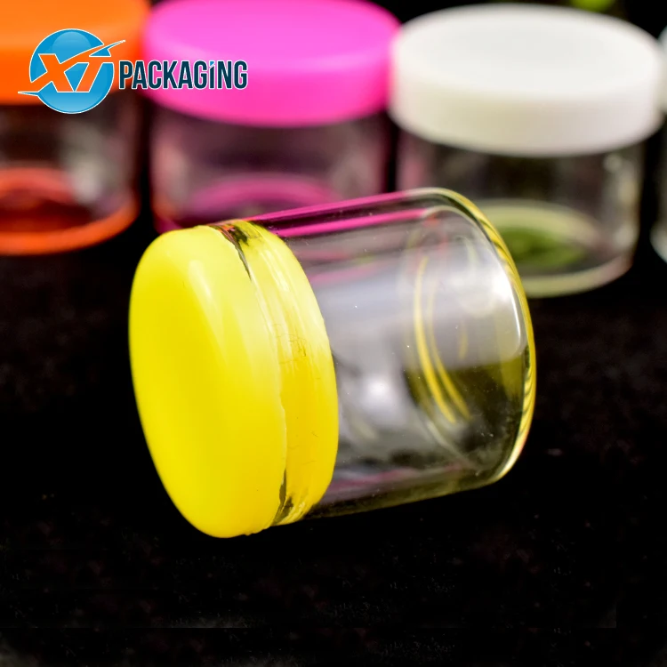 CBD масляный воск Dab без шеи концентрат стеклянный контейнер с силиконовой