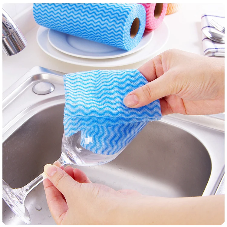 Quick Easy Cleaning Kitchen Paper Roll Disposable kitchen paper Nonwoven Cleaning Paper Towels Rolls